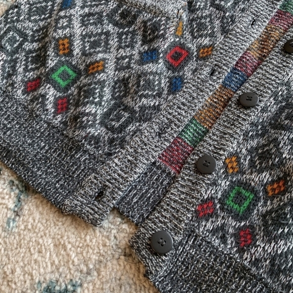 Grandpa cardigan sweater - retro knit - vintage - Picture 4 of 4